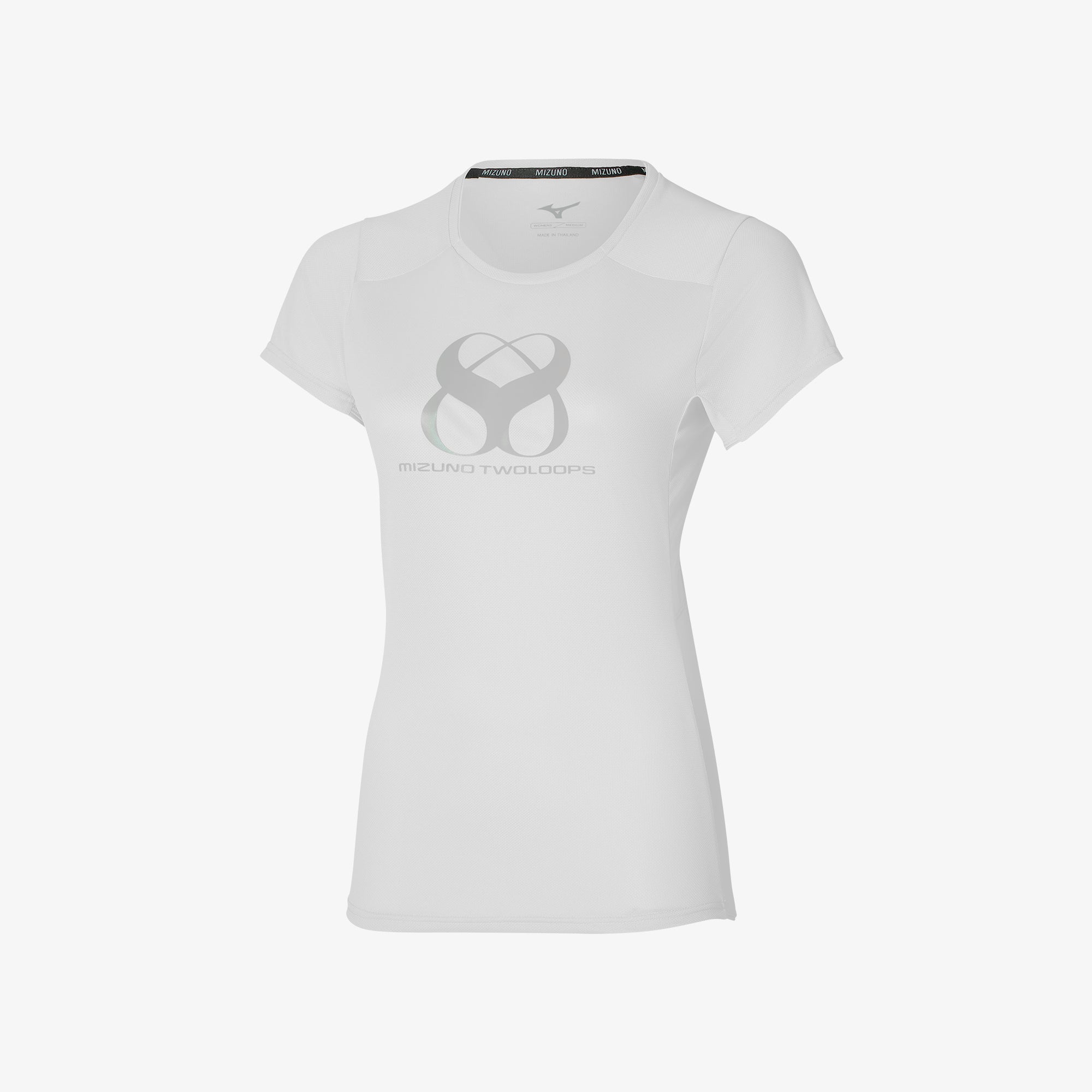 Camiseta Mizuno Two Loops 88 Tee Hombre Blancos Men Mizuno