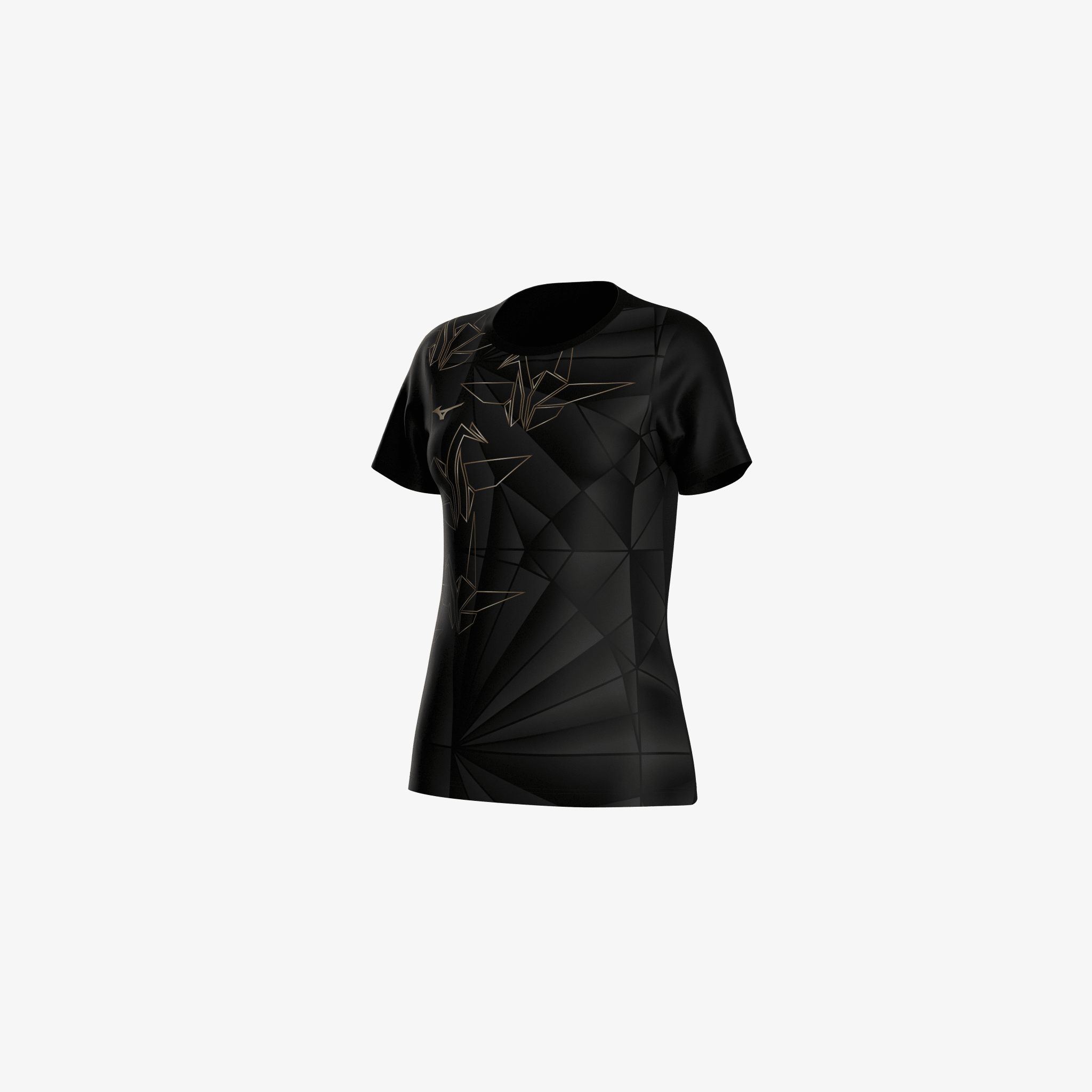 DRYAEROFLOW GRAPHIC TEE (W) - ORIGAMI - Mizuno Australia