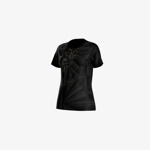 DRYAEROFLOW GRAPHIC TEE (W) - ORIGAMI - Mizuno Australia