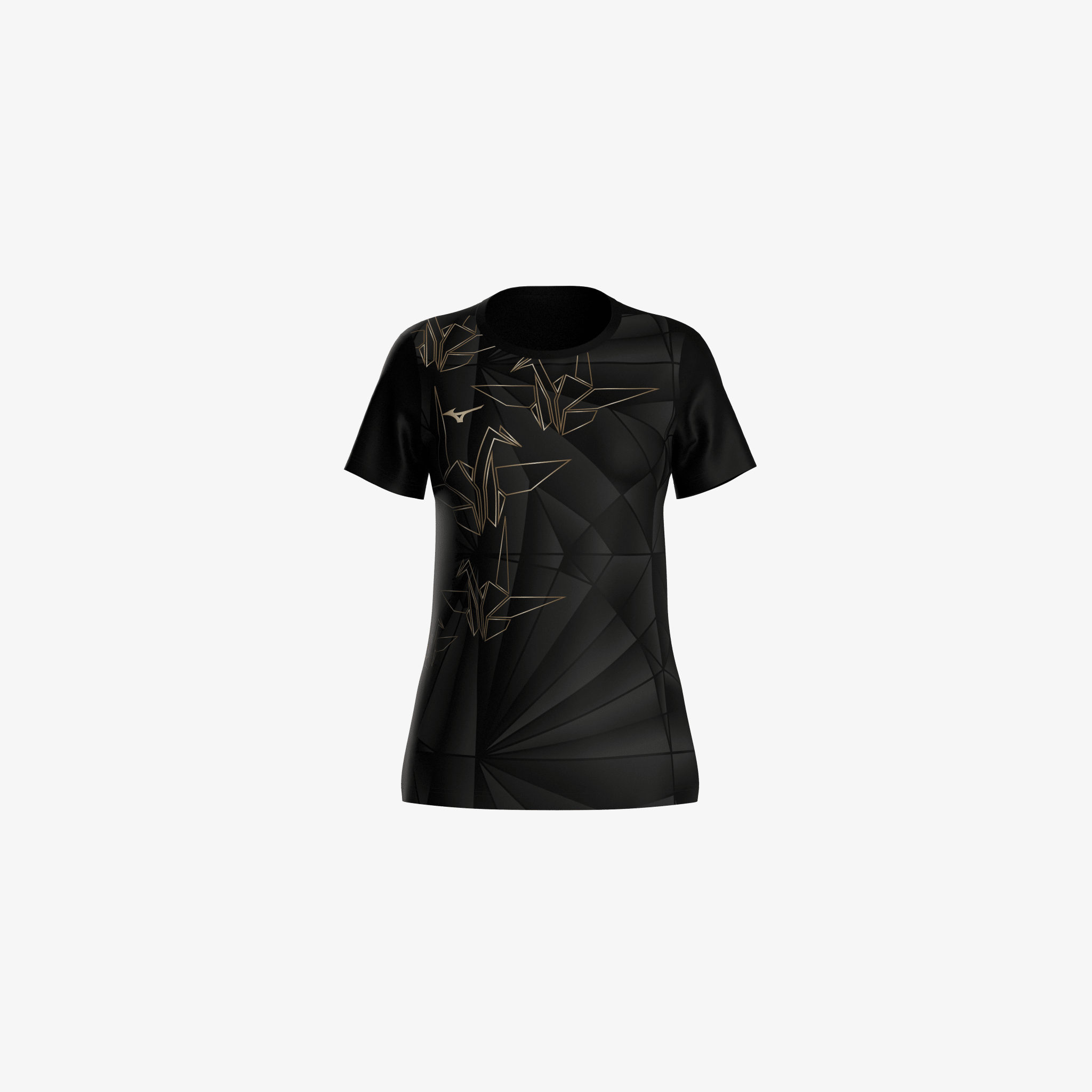 DRYAEROFLOW GRAPHIC TEE (W) - ORIGAMI - Mizuno Australia