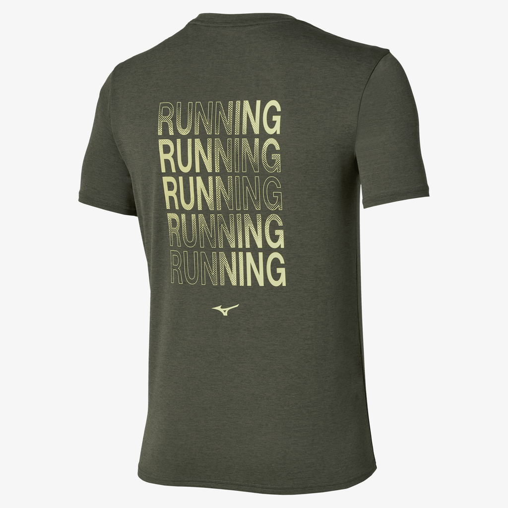 IMPULSE RUN TEE (M) - Mizuno Australia